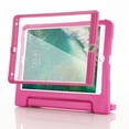 thumbnail image 1 of ELEHOLD for iPad 6th 5th Generation Pro 9.7 Inch Rugged Full Body Case,Kids Friendly EVA Foam Cover with Built-in Screen Protector Kickstand Function Handle Grip Shockproof Protective Case,Rose, 1 of 9