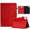 thumbnail image 1 of ELEHOLD For iPad 6th Generation Diamond Embossing Leather Folio Folding Full Body Protective Case Kickstand Shockproof Cover, Auto Sleep&Wake, with Credit Card Slot, Red, 1 of 10