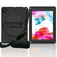 thumbnail image 1 of ELEHOLD for iPad 9th/8th/7th Generation 10.2 inch Rugged Case, Heavy Duty Protection Hand Strap Built-in Kickstand Crossbody Shoulder Strap Shockproof Case for iPad 10.2 inch 2021/2020/2019,Black, 1 of 8