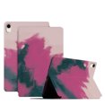 thumbnail image 1 of ELEHOLD for iPad Mini 6th Generation 8.3 inch 2021 Colorful Case, Slim Lightweight Smart Auto Sleep/Wake Stand Stripe Non-Slip Shockproof Watercolor Painting Style Case, Berry Red, 1 of 9