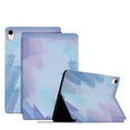 thumbnail image 1 of ELEHOLD for iPad Mini 6th Generation 8.3 inch 2021 Colorful Case, Slim Lightweight Smart Auto Sleep/Wake Stand Stripe Non-Slip Shockproof Watercolor Painting Style Case, Fog Blue, 1 of 9