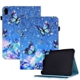 thumbnail image 1 of ELEHOLD for iPad Mini (6th Generation),Flip Leather Case Cover with Card Holders Adjustable Kickstand Anti-Slip Elastic Band Shockproof Full Protective Case for iPad Mini 6,Butterfly, 1 of 9