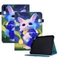 thumbnail image 1 of ELEHOLD for iPad Mini (6th Generation),Flip Leather Case Cover with Card Holders Adjustable Kickstand Anti-Slip Elastic Band Shockproof Full Protective Case for iPad Mini 6,Rabbit, 1 of 9