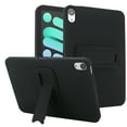 thumbnail image 1 of ELEHOLD For iPad Mini 7th 6th Generation Protective Case with Kickstand,Shockproof Slim Foldable Kickstand TPU Hard PC Protective Case Cover with Cleaning Cloth & Stylus, Black, 1 of 7