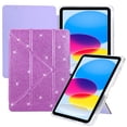 thumbnail image 1 of ELEHOLD For iPad Mini 7th(A17 Pro) 2024 / 6th Generation 2022Case, Bling Magnetic Flip PU Leather Shock-Absorbent Multi-Angle Kickstand Full Protection Case Cover,Purple, 1 of 10