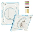 thumbnail image 1 of ELEHOLD for iPad Pro 11 2022/2021/2020/2018/Air4 10.9/Air5 Rugged Case with 360° Rotation Hidden Kickstand Pencil Holder Shockproof Heavy Duty Protection Cover for iPad Pro 11 Inch,Skyblue, 1 of 10