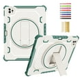 thumbnail image 1 of ELEHOLD for iPad Pro 11 2022/2021/2020/2018/Air4 10.9/Air5 Rugged Case with 360° Rotation Hidden Kickstand Pencil Holder Shockproof Heavy Duty Protection Cover for iPad Pro 11 Inch,Green, 1 of 10