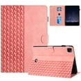thumbnail image 1 of ELEHOLD for iPad Pro 11-inch M4 (2024) (A2836/A2837/A3006), Suede Leather Wallet Case with Kickstand Pencil Holder, Folio Magnectic Cover with Smart Auto Wake/Sleep,Pink, 1 of 5