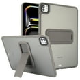 thumbnail image 1 of ELEHOLD For iPad Pro 12.9 6th/5th/4th/3th (2022/2021/2020/2018) Military Garde Protection Case Slim Rugged Cover, with Built-in Kicksatnd, Lens&Screen Protect, Gray, 1 of 11