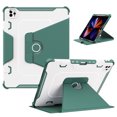 thumbnail image 1 of ELEHOLD for iPad Pro 12.9 inch 2022/2021/2020/2018 Shockproof Rugged Flip Case Rotation Kickstand Function with Anti-Slip Strip Pencil 
Holder Magnetic Heavy Duty Case,Green, 1 of 12