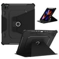 thumbnail image 1 of ELEHOLD for iPad Pro 12.9 inch 2022/2021/2020/2018 Shockproof Rugged Flip Case Rotation Kickstand Function with Anti-Slip Strip Pencil 
Holder Magnetic Heavy Duty Case,Black, 1 of 12
