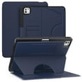 thumbnail image 1 of ELEHOLD for iPad Pro 13 inch  2024 Flip Leather Case,Magnetic Auto Wake/Sleep Multi-Angles Kickstand Anti-Slip Built-in Card Slots Business Shockproof Cover for Women Men,Navyblue, 1 of 9