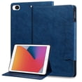 thumbnail image 1 of ELEHOLD for iPad mini 1/2/3/4/5 ,Premium PU Leather Card Slot Folio Stand Cover, Auto Wake/Sleep,Multiple Viewing Angles Magnetic Smart Shockproof Protective Cover,Darkblue, 1 of 6