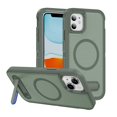 thumbnail image 1 of ELEHOLD for iPhone 11 Case,Compatible with Mag Safe Accessory,Magnetic Heavy Duty Drop Protection Invisible Kickstand Rugged Military-Grade Protective Phone Case ,Green, 1 of 7