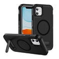 thumbnail image 1 of ELEHOLD for iPhone 11 Case,Compatible with Mag Safe Accessory,Magnetic Heavy Duty Drop Protection Invisible Kickstand Rugged Military-Grade Protective Phone Case ,Black, 1 of 8