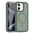 thumbnail image 1 of ELEHOLD for iPhone 11 Case with Screen Protector, Compatible with Magsafe, Military Grade Drop Protection Heavy Duty Shockproof Non-Slip Case for iPhone 11 6.1 Inch,Green, 1 of 7