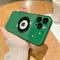 thumbnail image 1 of ELEHOLD for iPhone 11, Compatible with MagSafe Case,Acrylic Window Glass Camera Lens Protector,Shookproof Lightweight Anti-fingerprint Slim Matte Cover, green, 1 of 7