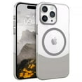 thumbnail image 1 of ELEHOLD for iPhone 11 Magnetic Case,Compatible with Mag Safe Accessories, Not-Yellowing Hard Transparent Back Slim Shockproof Protective Case for iPhone 11,Gray, 1 of 8