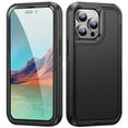 thumbnail image 1 of ELEHOLD for iPhone 11 Pro Max, Hard PC Case,Rugged Shockproof PC Bumper Heavy Duty 3-Layer Protection Soft Silicone Rubber Full Body Protection Case Cover(without Screen Protector), E, 1 of 7