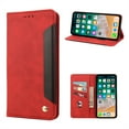 thumbnail image 1 of ELEHOLD for iPhone 11 Pro Max Flip Wallet Case, Slim Shockproof Premium Vintage PU Leather Magnetic Closure Built-in Card Holders Kickstand Function Wallet Purse Case,red, 1 of 8