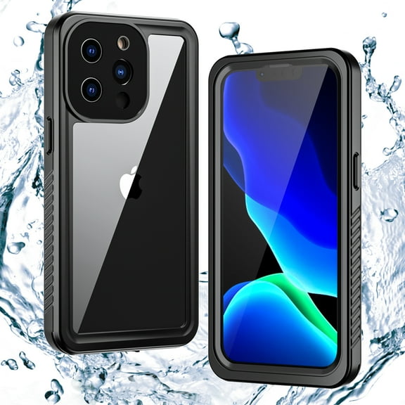 ELEHOLD for iPhone 11 Pro Waterproof Case, Built-in Screen Protector Support Wireless Charging 360? Full Body Protection 12 FT Military Grade Anti-Drop Shockproof Rugged Case, Black