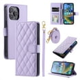 thumbnail image 1 of ELEHOLD for iPhone 11 Wallet Crossbody Case PU Leather Cover with Card Slots Magnetic Clasp Kickstand Detachable Wriststrap Shoulder Strap Flip Shockpoof Cover,purple, 1 of 8