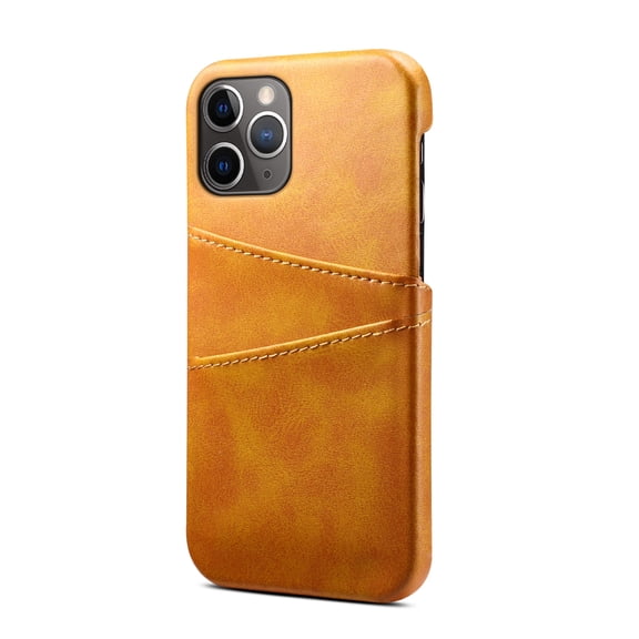 ELEHOLD for iPhone 12 Mini Case, iPhone 12 Mini Wallet Case with Credit Card Holder, Slim PU Leather Hard Card Pocket Back Cover Shockproof Protective Case,Khaki