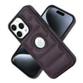thumbnail image 1 of ELEHOLD for iPhone 12 Mini Leather Case Luxury Premium PU Leather Logo Cutout View Full Coverage Slim Lightweight Non-Slip Shockproof Protective Case for iPhone 12 Mini,purple, 1 of 6