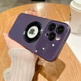 thumbnail image 1 of ELEHOLD for iPhone 12 Pro, Compatible with MagSafe Case,Acrylic Window Glass Camera Lens Protector,Shookproof Lightweight Anti-fingerprint Slim Matte Cover, purple, 1 of 7