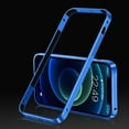 thumbnail image 1 of ELEHOLD for iPhone 12 Pro Max 6.7 inch Metal Bumper Case, Frosting Matte Metal Frame Case Soft TPU Inner Support Wireless Charging Non-Slip Slim Case for iPhone 12 Pro Max, Darkblue, 1 of 8