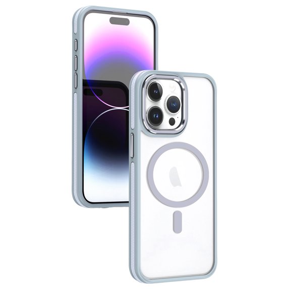 ELEHOLD for iPhone 12 Pro Max Case Matte Translucent Case Slim Thin Lightweight Compatible with MagSafe Magnetic Anti-Fingerprint Shockproof Case for iPhone 12 Pro Max,white