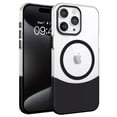 thumbnail image 1 of ELEHOLD for iPhone 12 Pro Max Magnetic Case,Compatible with Mag Safe Accessories, Not-Yellowing Hard Transparent Back Slim Shockproof Protective Case for iPhone 12 Pro Max,Black, 1 of 8