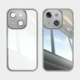 thumbnail image 1 of ELEHOLD for iPhone 13 Case,Camera Lens Protector Crystal Clear Non-Yellowing Shockproof Anti-Scratch Transparent Hard Back Slim Fit Case for iPhone 13,Gray, 1 of 6