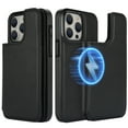 thumbnail image 1 of ELEHOLD for iPhone 13 Case with Magnetic Detachable Leather Card Slot Wallet 2-in-1 Multi-Functional Rugged Shockproof Wireless Charging Compatible Purse Case for iPhone 13,Black, 1 of 8