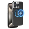 thumbnail image 1 of ELEHOLD for iPhone 13 Leather Magnetic Case Compatible with Mag Safe All-inclusive Lens Protection Matte Metal Bumper Frame Slim Fit Lightweight Anti-Scratch Protective Case,Black, 1 of 9