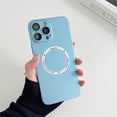 thumbnail image 1 of ELEHOLD for iPhone 13 Pro 6.1 inch Slim Case, Built-in Magnetic Ring Compatible with MagSafe Support Wireless Charging Lens Protective Film Screen Protection Anti-Scratch Shockproof Case,Blue, 1 of 8