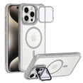 thumbnail image 1 of ELEHOLD for iPhone 13 Pro Case,Compatible with Magsafe  Clear Adjustable Kickstand Magnetic Slim Non-slip Shockproof Protection Case with HD Lens Protector for iPhone 13 Pro,Gray, 1 of 8