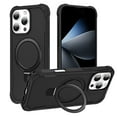 thumbnail image 1 of ELEHOLD For iPhone 13 Pro Heavy Duty Shockproof Rugged Case Magnetic Rugged Case, MagSafe Compatible, with Invisible and Adjustable Ring Holder Stand,  Black, 1 of 7