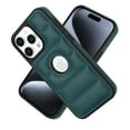 thumbnail image 1 of ELEHOLD for iPhone 13 Pro Leather Case Luxury Premium PU Leather Logo Cutout View Full Coverage Slim Lightweight Non-Slip Shockproof Protective Case for iPhone 13 Pro,green, 1 of 6