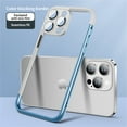 thumbnail image 1 of ELEHOLD for iPhone 13 Pro Max Bumper Frame (No Back) Built-in Camera Cover Slim Lightweight Soft TPU+PC Bumper Frame Cover Backless Shockproof Heavy Duty Protection Excellent Heat Dissipation,C, 1 of 7