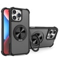 thumbnail image 1 of ELEHOLD for iPhone 13 Pro Max Case, Compatible with Mag Safe Accessories 360° Rotatable Ring Foldable Kickstand Military Drop Protection Magnetic Phone Cover for Women Men,Black, 1 of 10