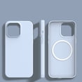 thumbnail image 1 of ELEHOLD for iPhone 13 Pro Max Case,Compatible with MagSafe Colorful Anti-Scratch Soft Microfiber Lining Full Body Protective Shockproof Ultra Slim Phone Case for iPhone 13 Pro Max,Cyan, 1 of 8