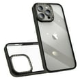 thumbnail image 1 of ELEHOLD for iPhone 13 Pro Max Case Transparent Crystal Clear Back Case Carbon Fiber Texture Bumper Shockproof Protective Slim Anti-Yellowing Cover for iPhone 13 Pro Max,gray, 1 of 7
