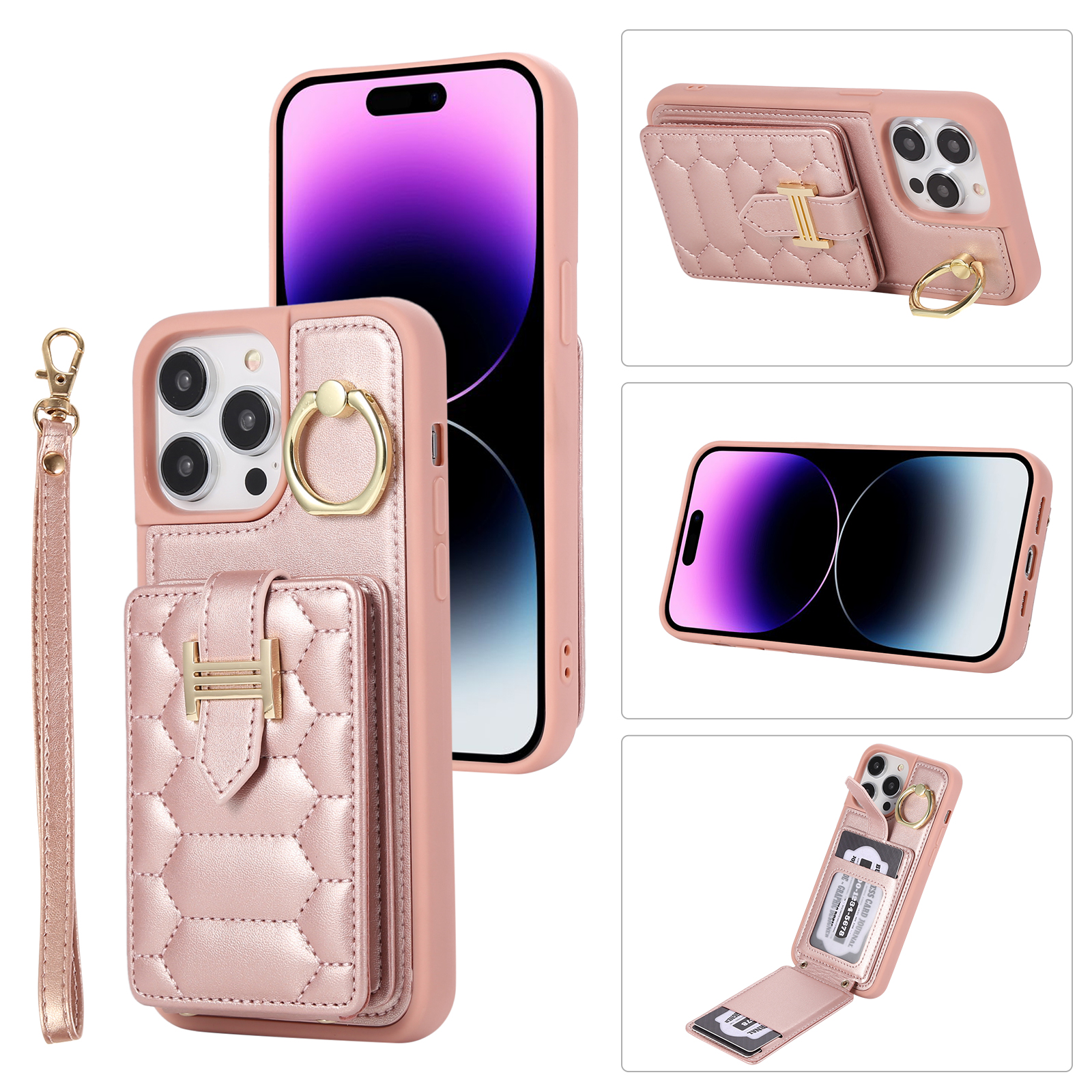 ELEHOLD for iPhone 13 Pro Max Crossbody Wallet Case with Card Holder ...