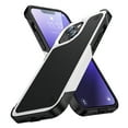 thumbnail image 1 of ELEHOLD for iPhone 14 2022 Fit Case, Military-Grade Dual Layer Raised Frame Screen & Camera Lens Protective Armor Hybrid PC+TPU Anti-Drop Shockproof Slim Rugged Case,White, 1 of 8