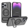 thumbnail image 1 of ELEHOLD for iPhone 14 Case Carbon Fiber Texture Slim Thin Lightweight Strong Magnetic Compatible with Mag Safe Invisible Kickstand Shockproof Protective Case,grey, 1 of 7