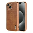 thumbnail image 1 of ELEHOLD for iPhone 14 Case,Compatible with MagSafe Luxury PU Leather Embossed Crocodile Pattern Plating Edge Shockproof Smudge-proof Full Protection Case for iPhone 14,Brown, 1 of 8