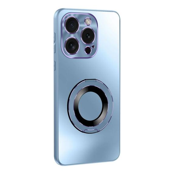 ELEHOLD for iPhone 14 Case, Invisible Ring Kickstand Compatible with Magsafe Accessory Luxury Plating Shockproof Protective Phone Case for iPhone 14,Blue