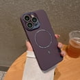 thumbnail image 1 of ELEHOLD for iPhone 14 Case Matte Hard PC Back Slim Lightweight with Full Camera Lens Protection Strong Magnetic Compatible with Mag Safe Shockproof Case for iPhone 14,darkpurple, 1 of 7