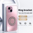thumbnail image 1 of ELEHOLD for iPhone 14 Case, Slim Compatible with Mag Safe Accessory Bling Diamond Ring Kickstand Shockproof Anti-Scratch Protective Rugged Case for iPhone 14,Pink, 1 of 8